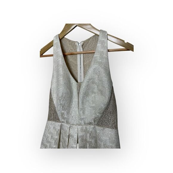 Phoebe by Kay Unger Metallic Champagne Sleeveless Dress - Picture 2 of 8